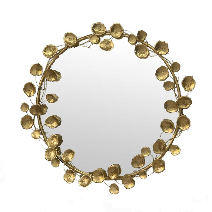 Gold Leaf Designer Wall Mirror
