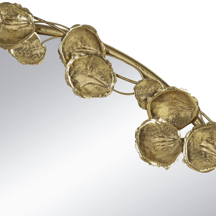 Gold Leaf Designer Wall Mirror