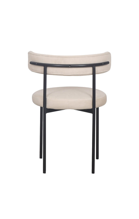 Missy Dining Chair - Beige / Black