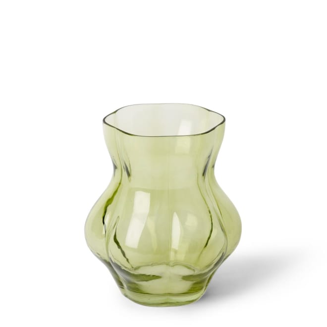 Nova Vase - Smoky Green, 20cm (H)
