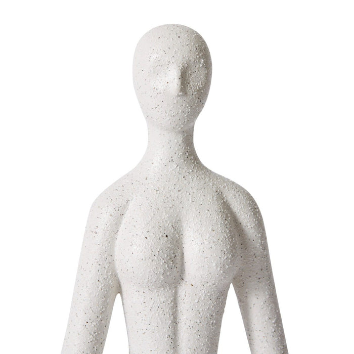 Meditation Sculpture - White, 34cm (H)