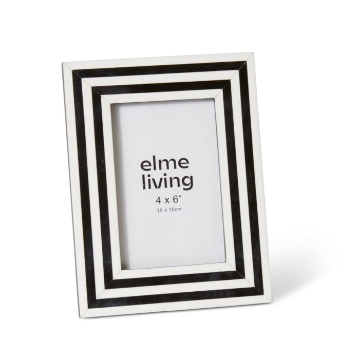 Libby 4 x 6" Photo Frame - Black/White, 23cm (H)