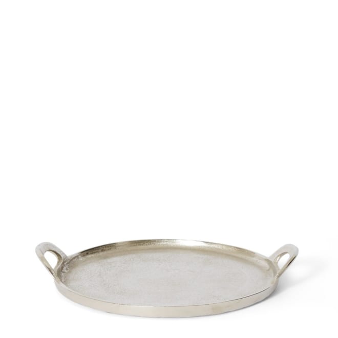 Dixson Round Tray Medium - Nickel