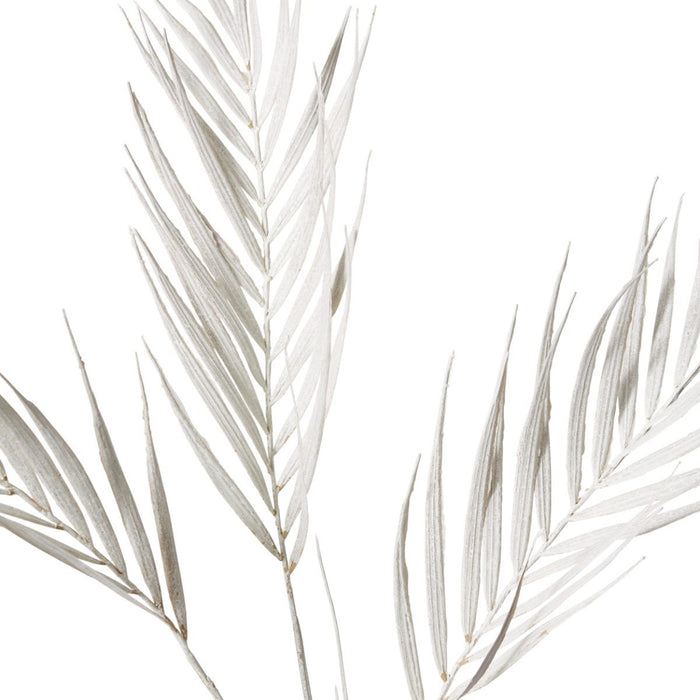 Palm Decor Spray Pack of 12 - White, 97cm (H)