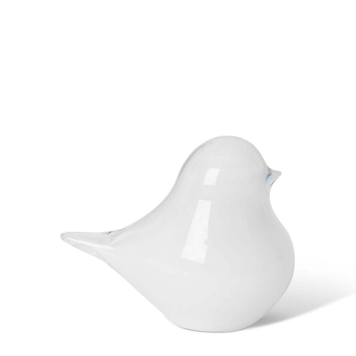 Flynn Glass Lg Bird - White, 13cm (H)