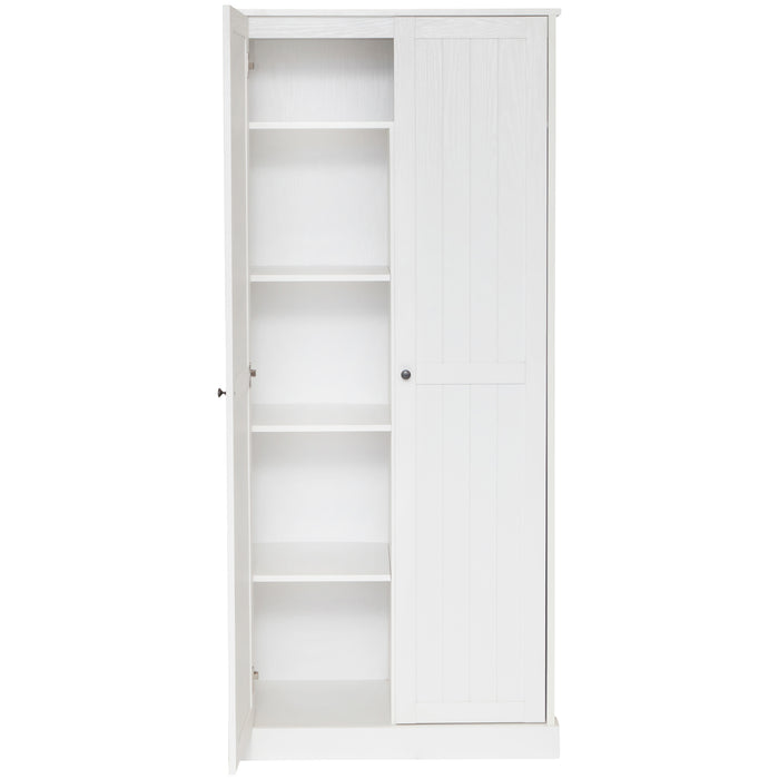 Hamptons 2 Door Broom Multipurpose Cupboard