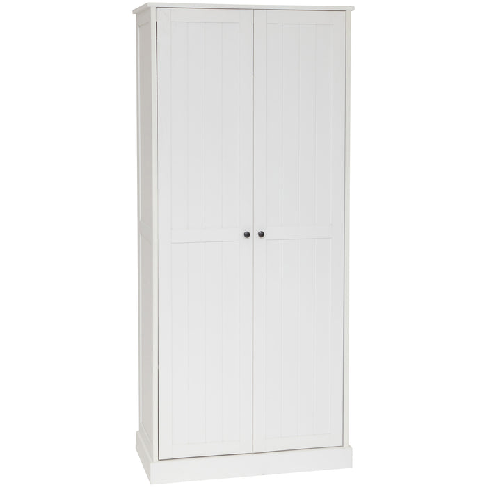 Hamptons 2 Door Broom Multipurpose Cupboard