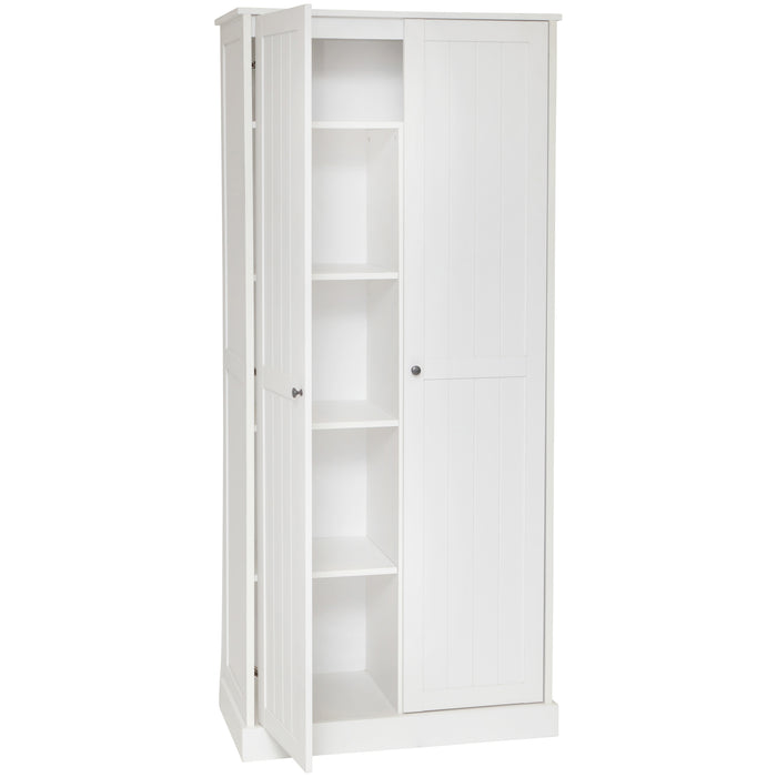 Hamptons 2 Door Broom Multipurpose Cupboard