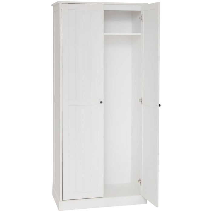 Hamptons 2 Door Broom Multipurpose Cupboard