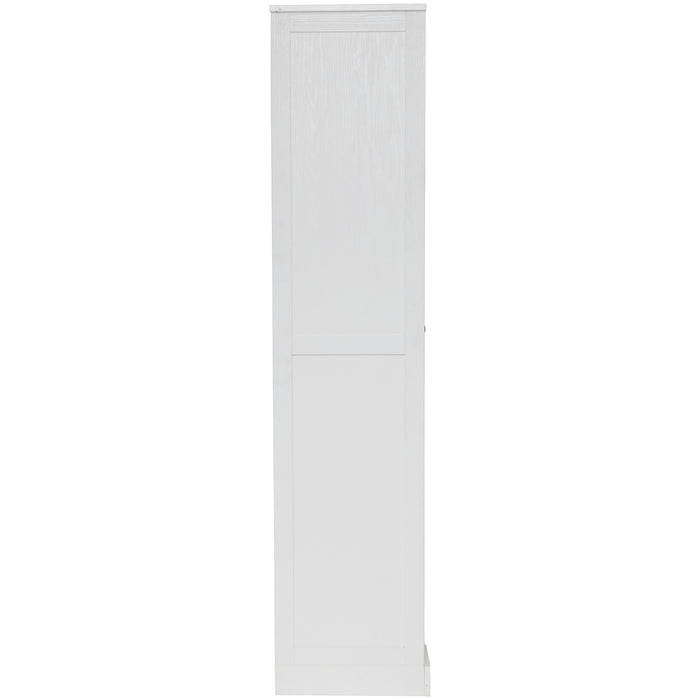 Hamptons 2 Door Broom Multipurpose Cupboard