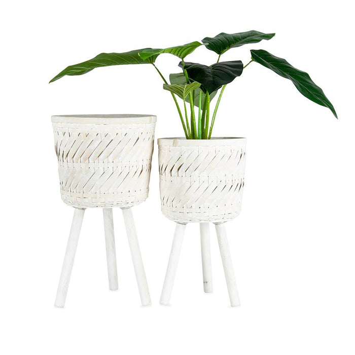 Set/2 Nested Handcrafted 3-Leg Potplanters