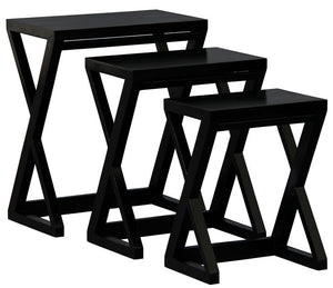 Manhattan Nesting Table - Set of 3 (Black)