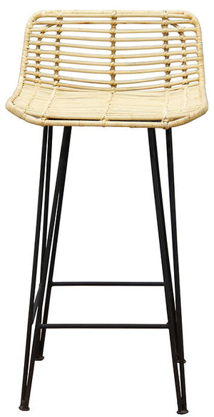 Kelly Rattan Bar Stool (Natural)