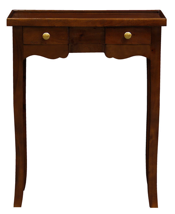 Queen Anne 2 Drawer Phone Table (Mahogany)