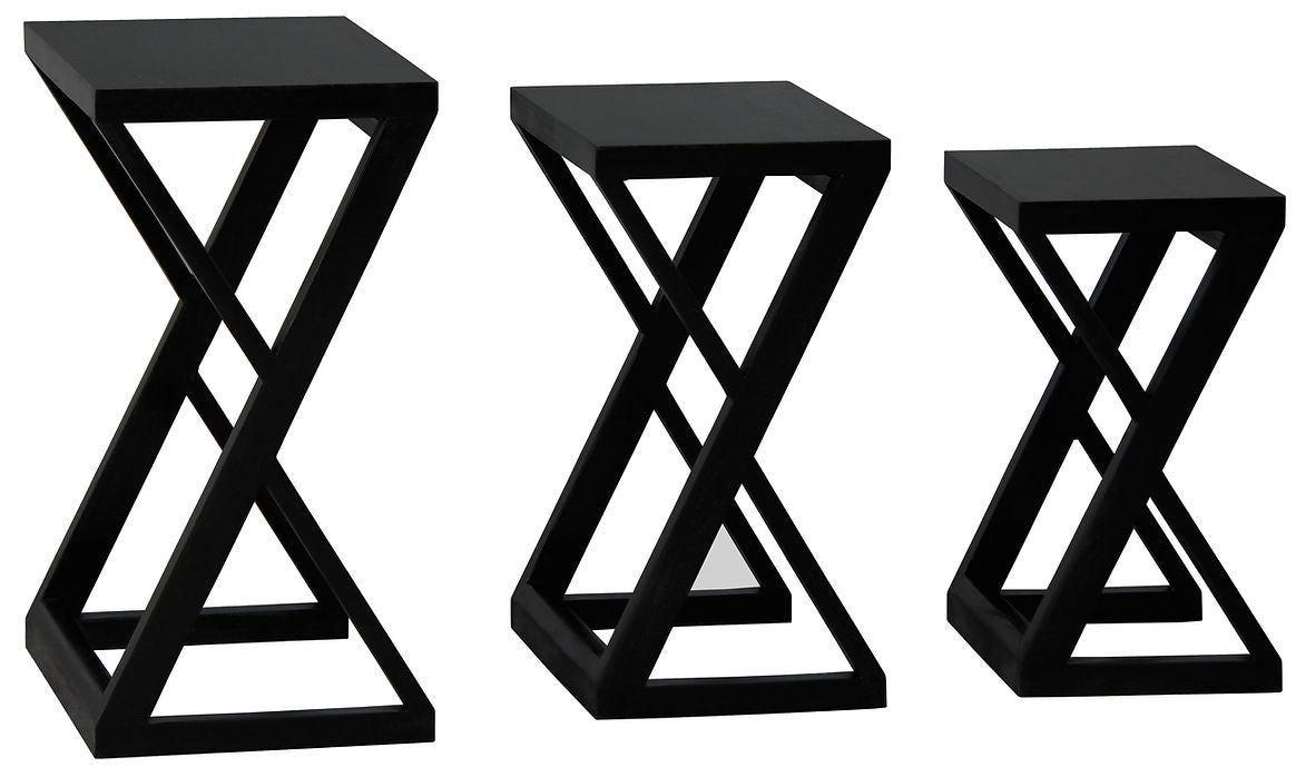 Manhattan Nesting Table - Set of 3 (Black)