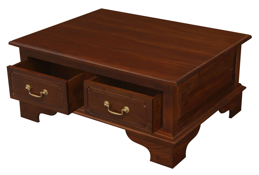 Tasmnia 4 Drawer Coffee Table (Mahogany)