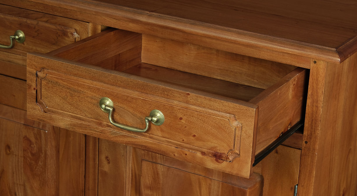 Tasmania 2 Door 2 Drawer Buffet (Light Pecan)