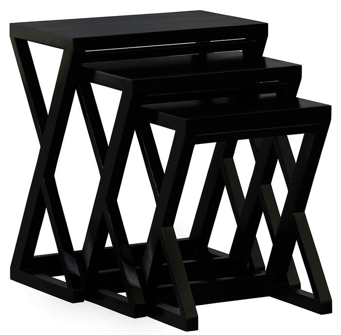 Manhattan Nesting Table - Set of 3 (Black)