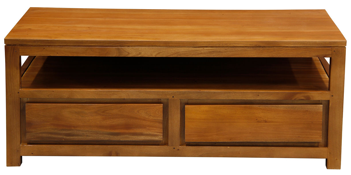 Amsterdam 4 Drawer Coffee Table (Light Pecan)