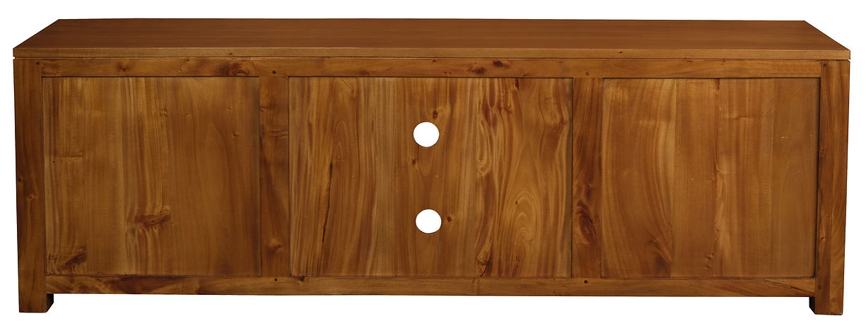 Amsterdam 4 Drawer Entertainment Unit - Large (Light Pecan)