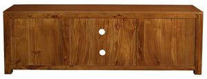 Amsterdam 4 Drawer Entertainment Unit - Small (Light Pecan)