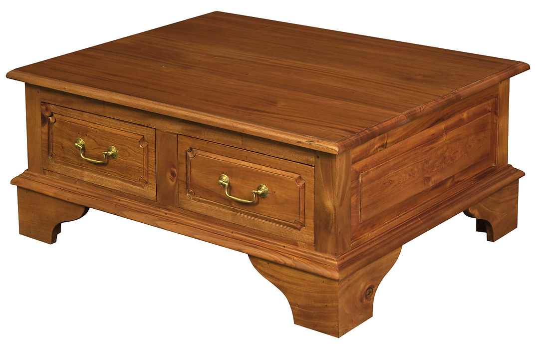 Tasmnia 4 Drawer Coffee Table (Light Pecan)