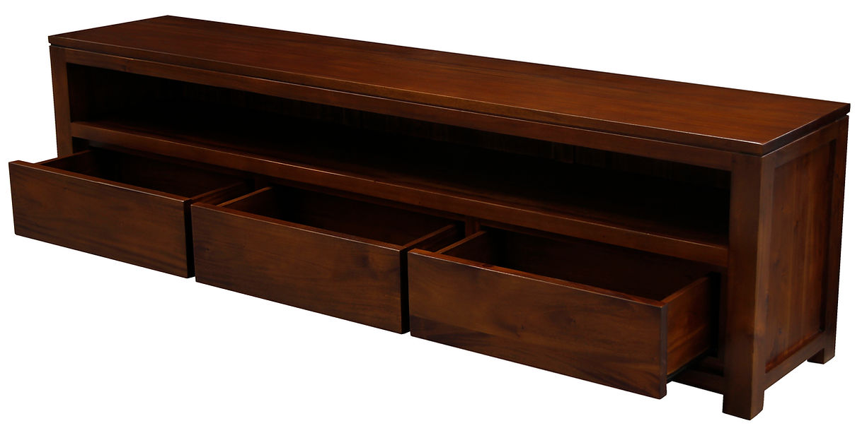 Amsterdam 3 Drawer Entertainment Unit (Mahogany)