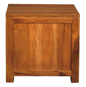 Amsterdam 1 Drawer Bedside Table (Light Pecan)