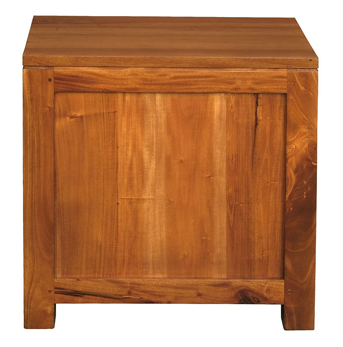 Amsterdam 1 Drawer Bedside Table (Light Pecan)