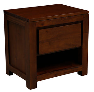 Amsterdam 1 Drawer Bedside Table (Mahogany)