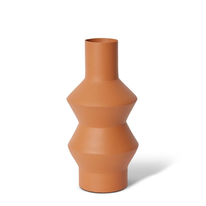 Jagger Zic Zac Vase - Rust, 29cm (H)
