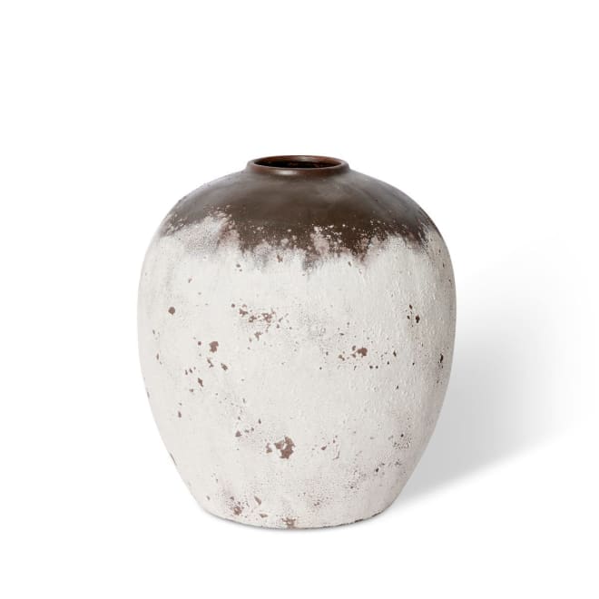 Marlow Vase - White/Grey, 42cm (H)