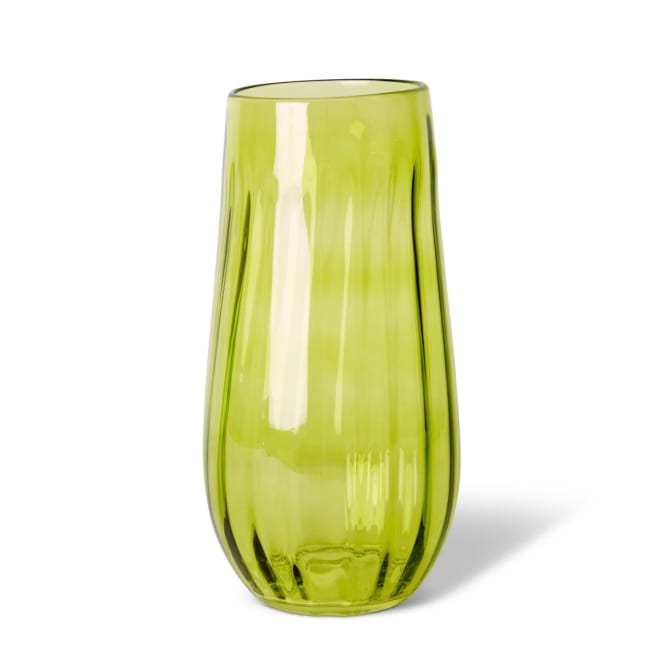 Demi Tall Vase - Smoky Green, 35cm (H)