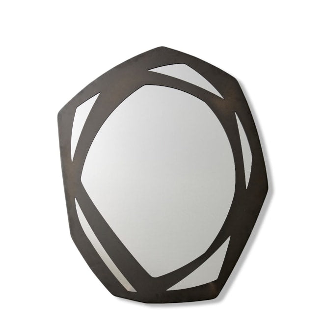 Faye Wall Mirror - Black, 75cm (H)