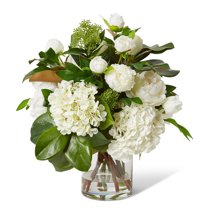 Garden Mix White (DS) - White/Clear, 55cm (H)