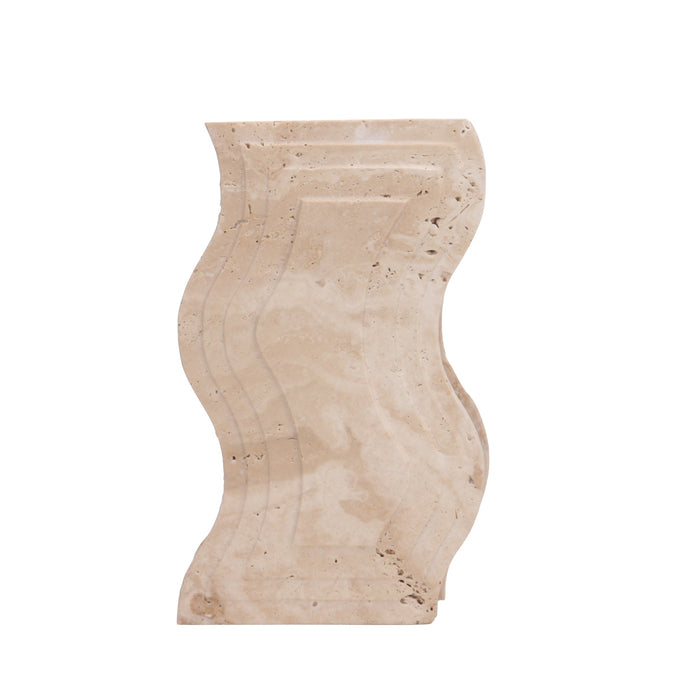 Sienna Curve Marble Base - Beige