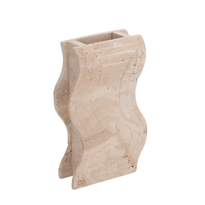 Sienna Curve Marble Base - Beige