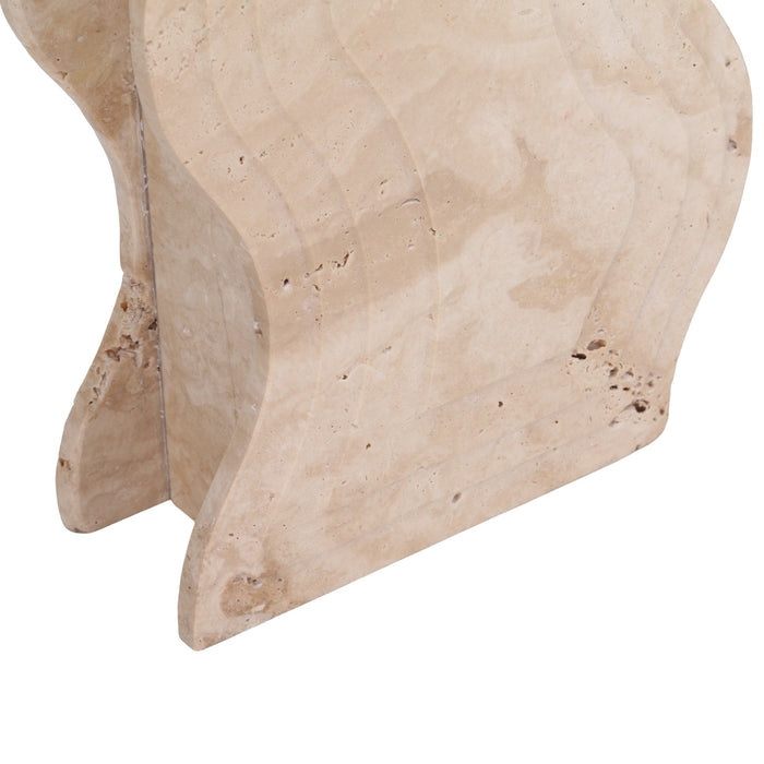 Sienna Curve Marble Base - Beige