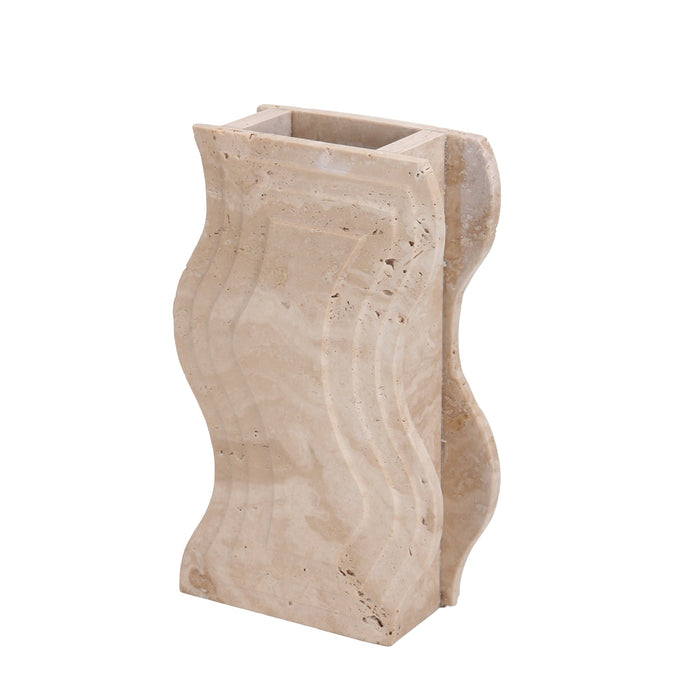 Sienna Curve Marble Base - Beige