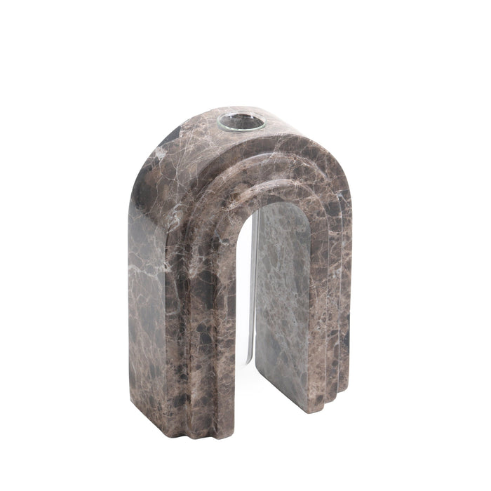 Lunarc Marble Arch Vase - Dark Coffee