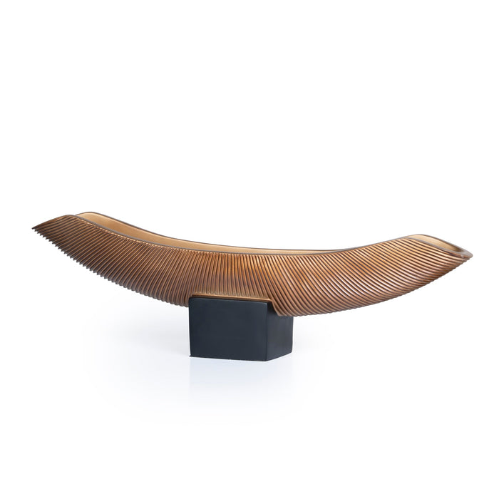 Ardoro Decorative Boat Vase - Brown