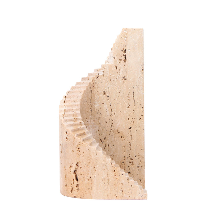 Tavira Step Marble Sculpture - Beige