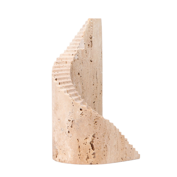 Tavira Step Marble Sculpture - Beige