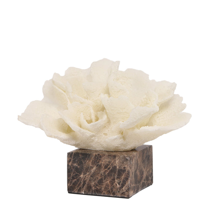 Zyra Coral Marble Sculpture - Beige