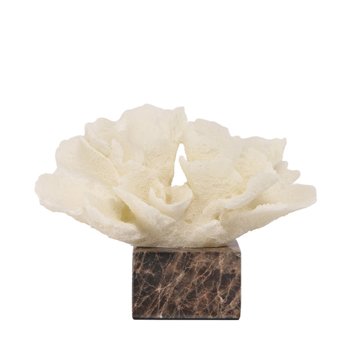 Zyra Coral Marble Sculpture - Beige