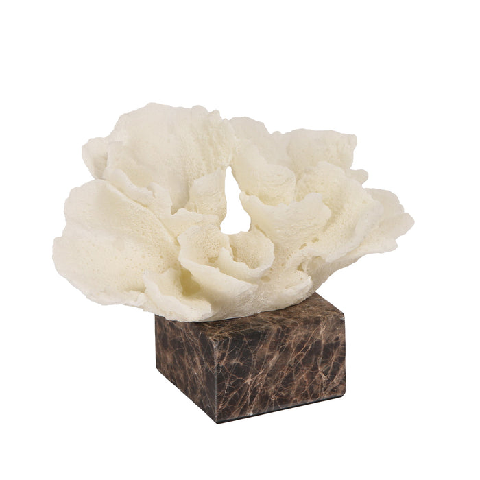 Zyra Coral Marble Sculpture - Beige