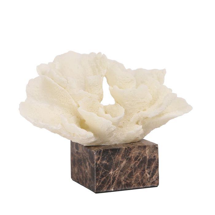 Zyra Coral Marble Sculpture - Beige