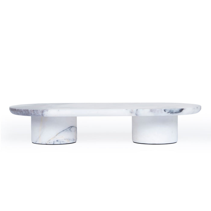 Elari Natural Marble Tray - White