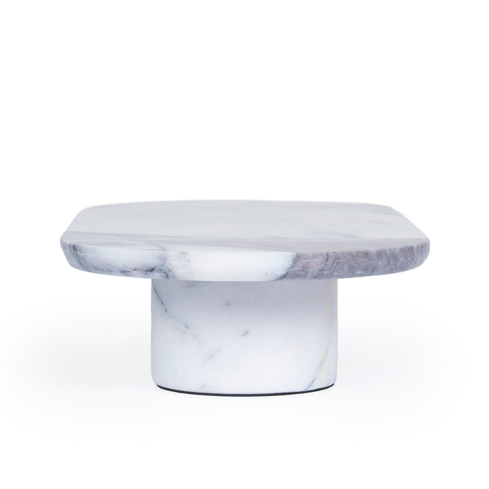 Elari Natural Marble Tray - White