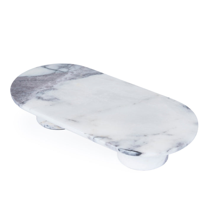 Elari Natural Marble Tray - White